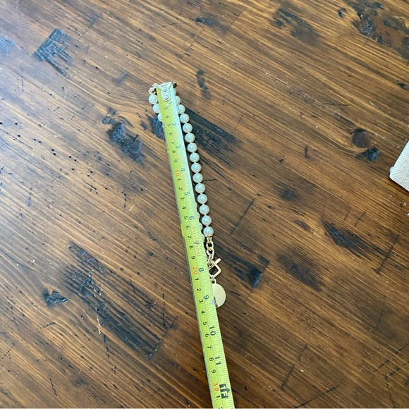 Anne Klein Gold-Tone Disc Imitation Pearl Beaded 16" Pendant Necklace - Picture 6 of 7